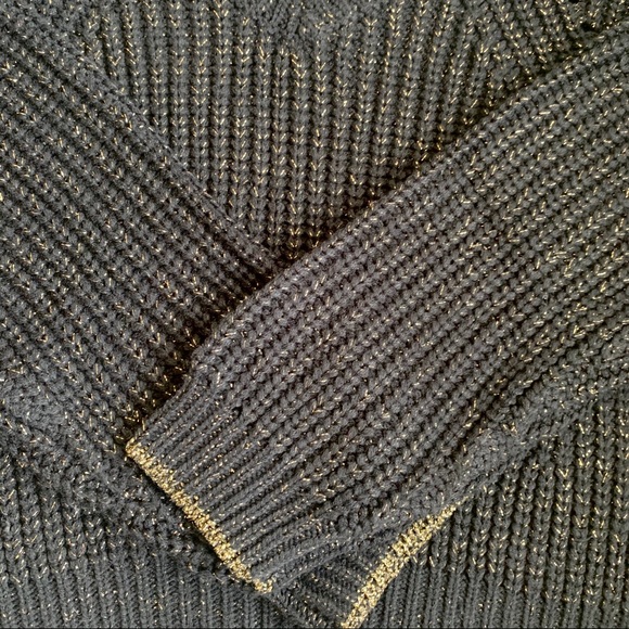 NEW! John + Jenn Black Lurex Sweater - NWT - Picture 5 of 5